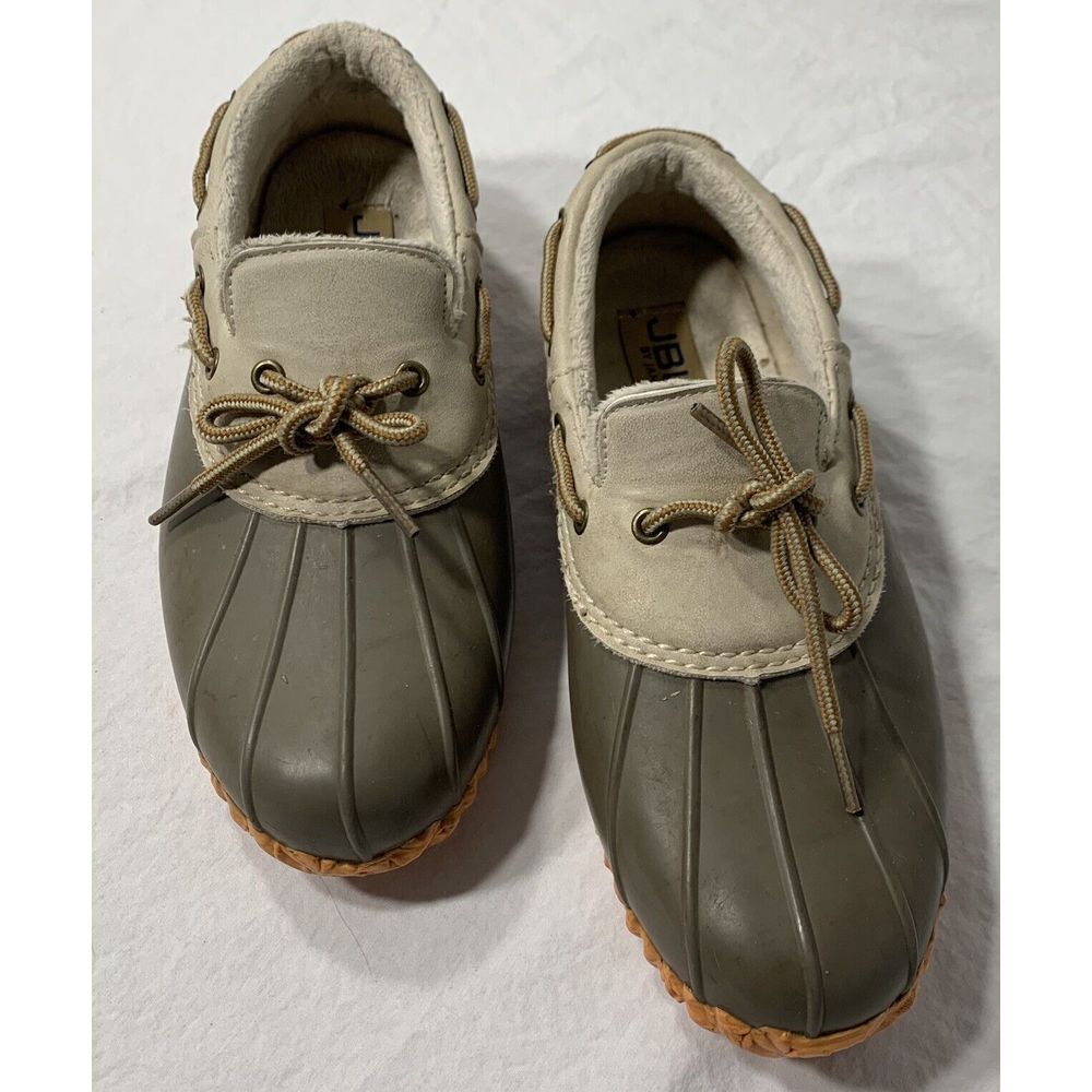 JBU Jambu Women's Gwen‎ Garden Ready Rain Brown Stone Orange Duck Boot Low Top 7